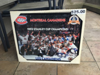 MONTREAL CANADIENS … 1993 STANLEY CUP CHAMPIONS with PATRICK ROY