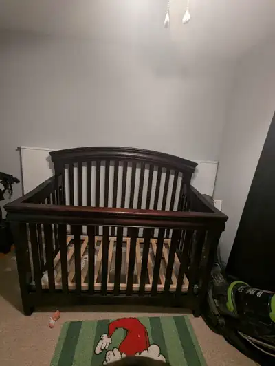 Baby crib with all the parts and mattress if you want it