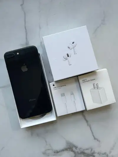 iPhone 8 plus 256GB **Airpods pkg/Delivery**, View more
