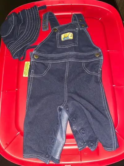 Please mum 3-6 months overalls and hat, View more