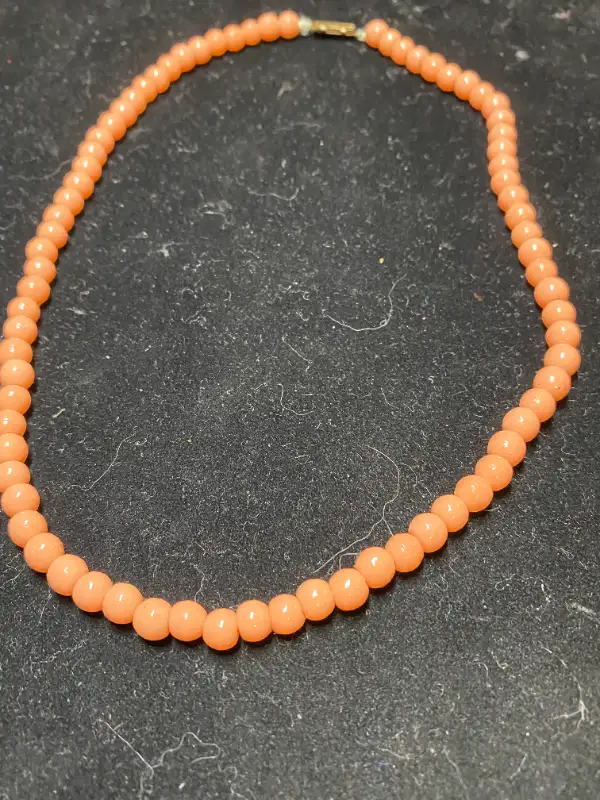 Antique Saffron Orange Nude Color Japanese Natural Coral Gemston in Arts & Collectibles in Vancouver - Image 8