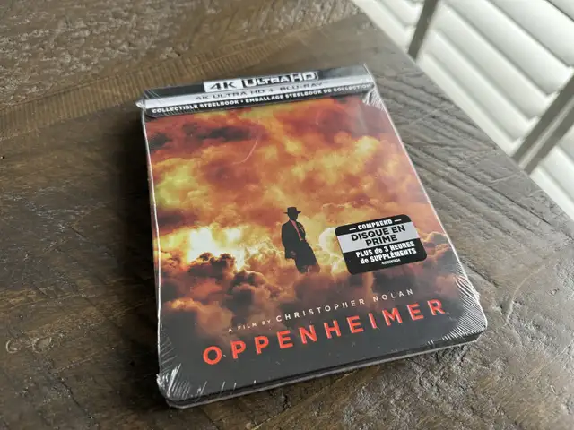 Oppenheimer Steelbook - 4K Blu-ray in CDs, DVDs & Blu-ray in Markham / York Region - Image 2
