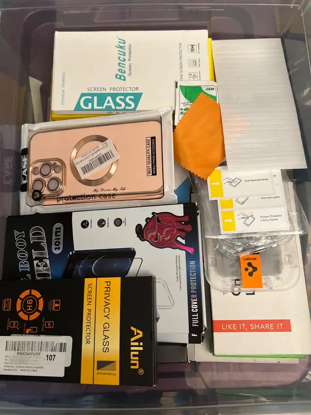 Cases/screen protectors for iPhone/Samsung Promax62863267461122122