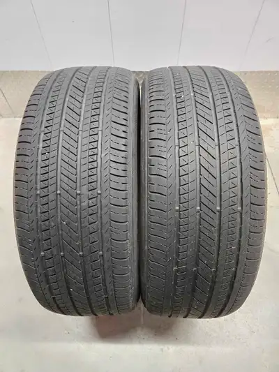Two Bridgestone Dueler H/L all season tires. 245/50R20 good condition pair for budget friendly buyer...