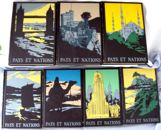 VINTAGE EDITIONS GROLIER " PAYS et NATIONS " c.1954 dans Art et objets de collection  à Ouest de l’Île