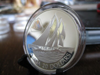 2000 Canada Bluenose $20 Silver Hologram Sterling Silver Coin