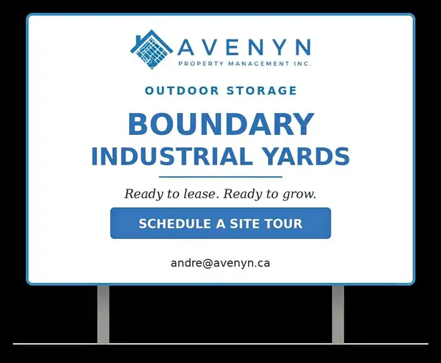 Secure Outdoor Storage Yard – $4,500/acre/mo | Ottawa East
