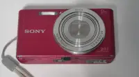 Sony Cyber-shot W830 20.1MP Pink Camera + Battery/Charger + SD