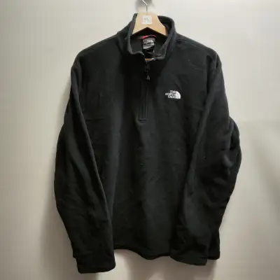 The North Face Quarter Zip Fleece Black【 MENS MEDIUM 】, View more