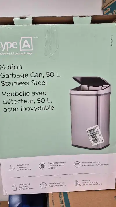 Type A Motion Garbage Can new, View more