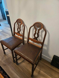 Antique dining chairs 