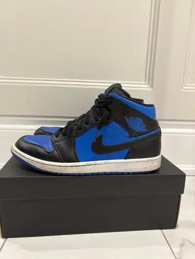 Nike Air Jordan 1 Mid Royal Blue Black, View more