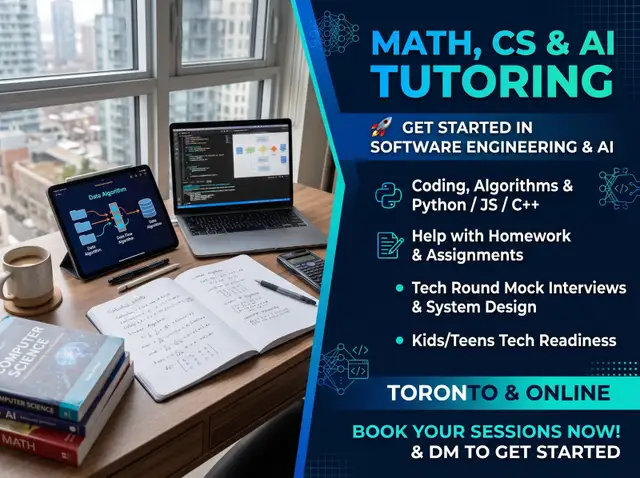 Math, CS & AI Tutor | Coding, Assignments & Tech Interviews586009554862755841