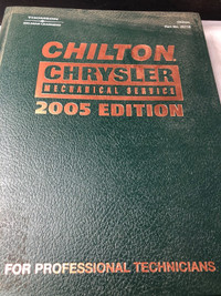 2001 - 2005 CHILTON CHRYSLER PRODUCT EDITION REPAIR MANUAL #M033