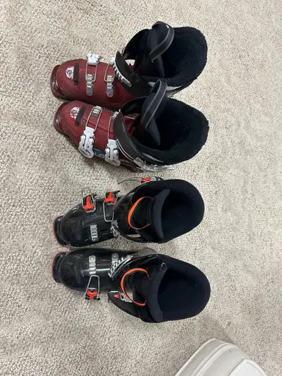 Rossignol and Salomon kid / junior downhill ski boots , View more