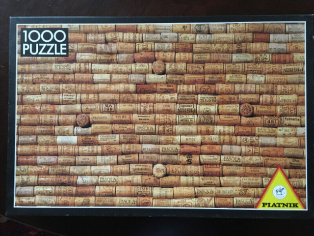 RARE “Wine Corks” Jigsaw Puzzle 1000 pcs. Piatnik. in Toys & Games in City of Toronto - Image 2