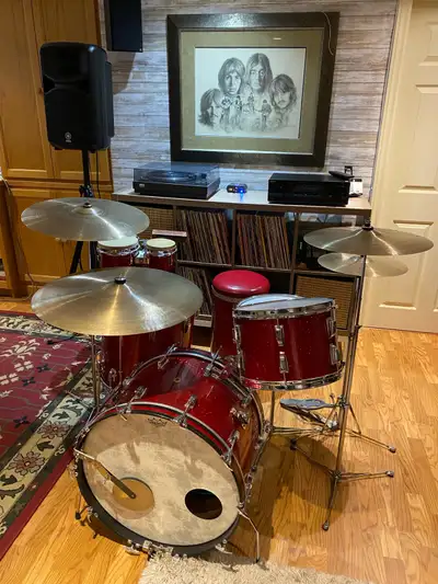 Vintage 1958 Ludwig WFL Drum Kit, View more