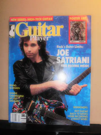 Guitar Player magazine feb 1988 Joe Satriani cover 10$ la revue et prix négociable à la hausse si je...