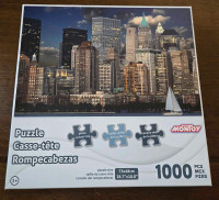 Jigsaw Puzzle, 1000 pieces - Riverfront City Skyline at Night