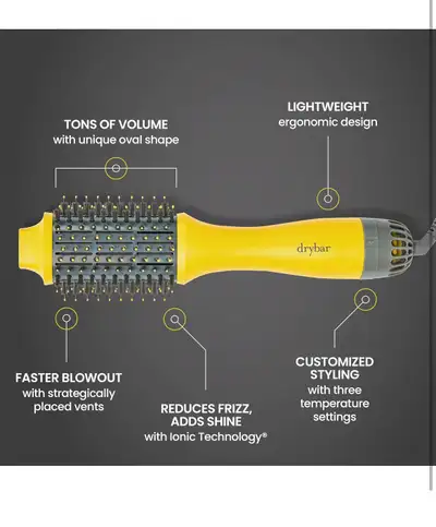 Drybar Double Shot Oval Blow Dryer Brush | Style, Dry, Brush in , View more