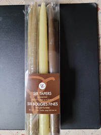 Brown, Beige Taper Candles