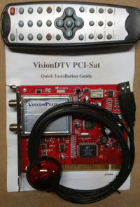 VisionDTV Sat Digital Satellite TV PCI Card
