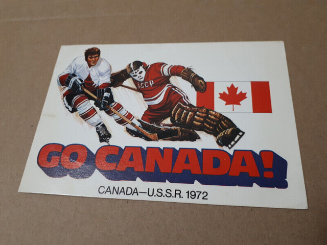 GO CANADA! SCOTIA BANK 1972 HOCKEY POST CARD CANADA - U.S.S.R. in Arts & Collectibles in Cape Breton