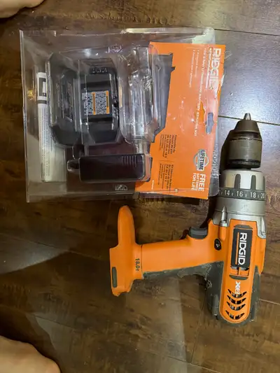 Ridgid 18V Drill and Battery Starter Kit, View more