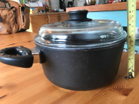 Titanium saucepan, two-handled