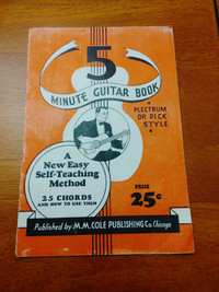 Vintage 5 MINUTE GUITAR BOOK 1926