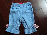 Tommy Hilfiger girl's jeans - 6-12 months