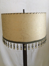 Vintage floor lamp with Stunning fiberglass shade