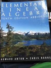 Elementary Linear Algebra 10th Edition Abridged