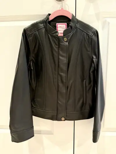 NEW Gymboree Girls Faux Leather Jacket size 7-8, View more