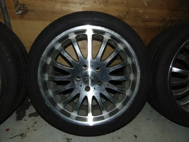 TWM 235-40-18 MAG WHEEL JANTES EN ALLIAGE MOYEU  DE ROUE JDM in Tires & Rims in West Island - Image 5