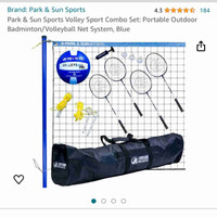 Portable Outdoor Badminton/Volleyball Set