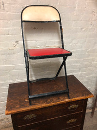 ANTIQUE FOLDING COOEY STADIUM /ARENA STYLE CHAIRS