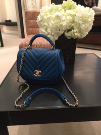Chanel royal blue bag