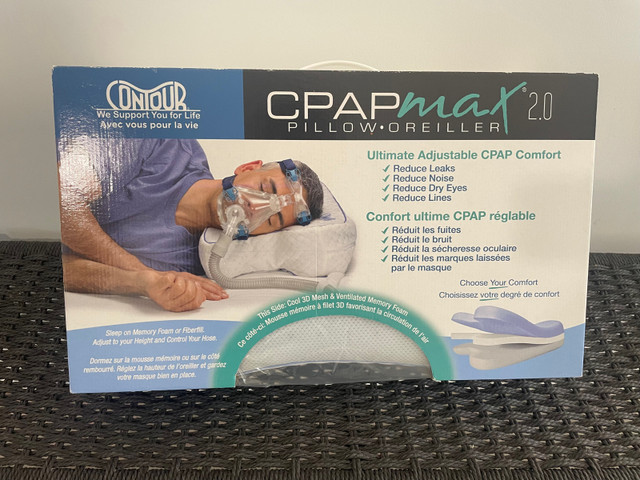 Brand New Contour CPAPMax 2.0 Pillow in Bedding in Oakville / Halton Region - Image 3