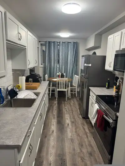 Looking for someone interested in taking over our 2 bedroom 1 bath basement apartment lease, availab...