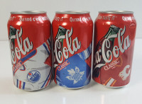 '90s NHL Hockey League Coca-Cola Cans