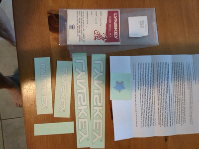 New Lynskey bike titanium white decal set, View more