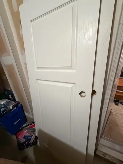 2 White Interior Panel Doors – $100 for Both, View more