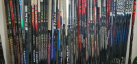 Repaired hockey sticks
