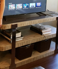 Marble and wood Tv stand