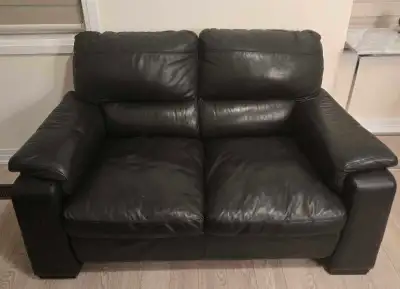 Leather Loveseat, View more
