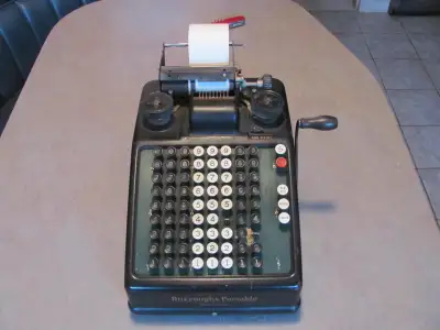 Antique Burroughs Portable Calculator, View more