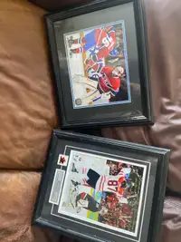 Price/Subban and Crosby golden goal picture frames.