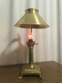 Beautiful Vintage  rare lamp with original candle flicker bulb 