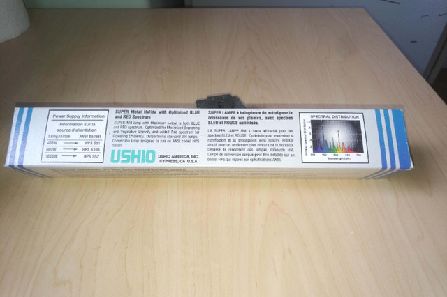 Ushio Super Metal Halide Bulb AMH-400/ Opti-Blue/Conversion in Indoor Lighting & Fans in Vancouver - Image 4